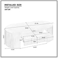 thumbnail image 6 of LiviNest Oval Coffee Table for Small Living Room: 51.18 Inch Compact Table with Hidden Drawer - Space-Saving Modern Design for Apartments & Urban Homes, 6 of 6