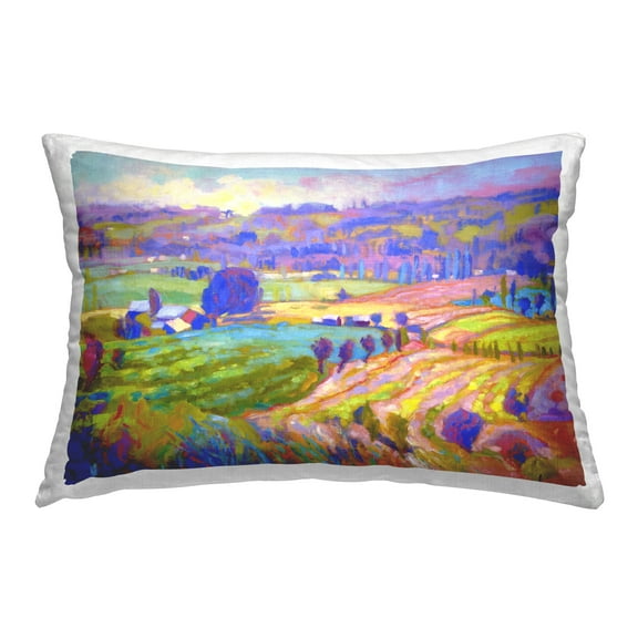 Stupell Industries Classic Farm Purple Accents Decorative Printed Throw Pillow Design by Dorothy Fagan .