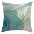 thumbnail image 1 of Funda de almohada abstracta con patrón de tinta verde, 1 of 5