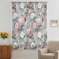 thumbnail image 3 of Vintage Spring Floral Sheer Curtains 84 Inches Long, Summer Botanical Watercolor Light Filering Curtains, Breathable Simi Curtain Privacy Drapes for Living Room Bedroom Lightweight Window Treatment, 3 of 9