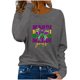 thumbnail image 3 of TaTaai Hoodies Shirts for Women Early Fall Long Sleeve Tops Vintage Graphic Outfits Tops Fashion Pullover Tees Gift, 3 of 5