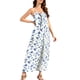 thumbnail image 2 of TaTaai Casual Loungewear Dress for Women Spaghetti Strap Backless Printed Loose Fit Long Maxi Dress Sleeveless Solid Color Soft Comfortable for Summer Gift, 2 of 9