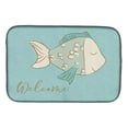 thumbnail image 1 of Carolines Treasures BB8549DDM Blue Fish Welcome Dish Drying Mat, 1 of 1