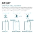 thumbnail image 6 of Serene Valley 72 x 76 Inch Big Roller Frameless Sliding Shower Door, Chrome, 6 of 7