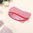 thumbnail image 3 of Unique Bargains 1 Pc Lady Portable Rectangle Makeup Bag for Travel Red Polyester, 3 of 6