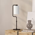thumbnail image 2 of Evelyn&Zoe Rotolo 24" Tall Table Lamp with Fabric Shade in Blackened Bronze/White, 2 of 8