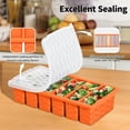 thumbnail image 4 of 3-pack Silicone Freezer Trays With Lid 2 Large 2-cup(500ml)&4 Medium 1-cup(125ml)&6 Small 1/2-cup(75ml) Soup Container Molds Ice Cube Tray For Meal Prep&freezing Stews Sauces, 4 of 8