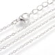 thumbnail image 1 of Collar minimalista de 5 piezas con cadenas de cable de hierro y cierres de langosta., 1 of 2