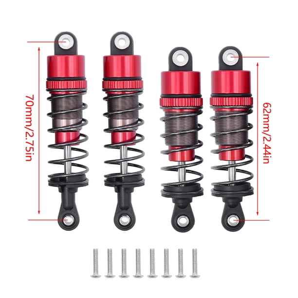 Amortiguador trasero delantero Vogacara RCGOFOLLOW para vehículos de carretera 1/14 TYPE1