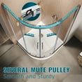 thumbnail image 5 of Sunny Shower 38'' x 72'' Neo-Round Sliding Shower Door Enclosure in Chrome Finish 1/4 in.Clear Glass, 5 of 7