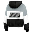 thumbnail image 3 of Women's WEAR by Erin Andrews  Black Las Vegas Raiders Color Block Full-Zip Windbreaker Jacket, 3 of 5