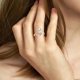 thumbnail image 3 of Anillo hueco de estilo para las mujeres joyas brillantes Trendy anillo de promesa de moda anillo abierto, 3 of 5