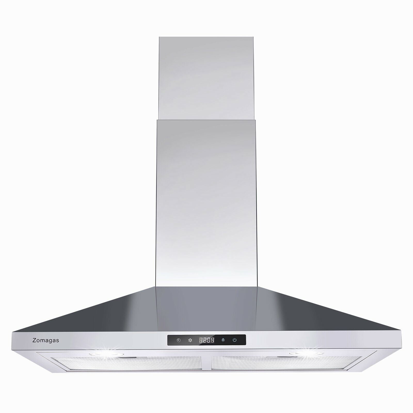 Wall Mount Range Hood 30 inch Stainless Steel Stove Hood Ducted Ductless Vent Hood Touch Control Hood