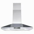 thumbnail image 2 of Wall Mount Range Hood 30 inch Stainless Steel Stove Hood Ducted Ductless Vent Hood Touch Control Hood, 2 of 11