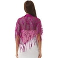 thumbnail image 3 of JanJean 1920s Shawl Wraps Sequin Fringed Evening Cape Wedding Bridal Shawl Scarf Tops Hot Pink One Size, 3 of 5