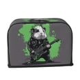 thumbnail image 6 of Toaster Covers 2 Slice, Rock Guitar Guinea Pig Waterproof Bread Machine Cover Fits for Standard 2 Slice Toasters, Home Decor Toaster Protection with Hanging Rope, 6 of 7