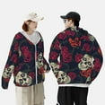 thumbnail image 6 of Easygdp Roses Skulls Lightweight Long Sleeve Sun Shirt Sports long-Sleeved Sun Protective Clothing, Quick Drying Breathable - X-Large, 6 of 9