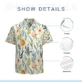 thumbnail image 7 of High Quality Hawaiian Shirts for Men Short Sleeve Aloha Beach Shirt Floral Summer Casual Button Down Shirts Blouses 53AGDO, 7 of 7