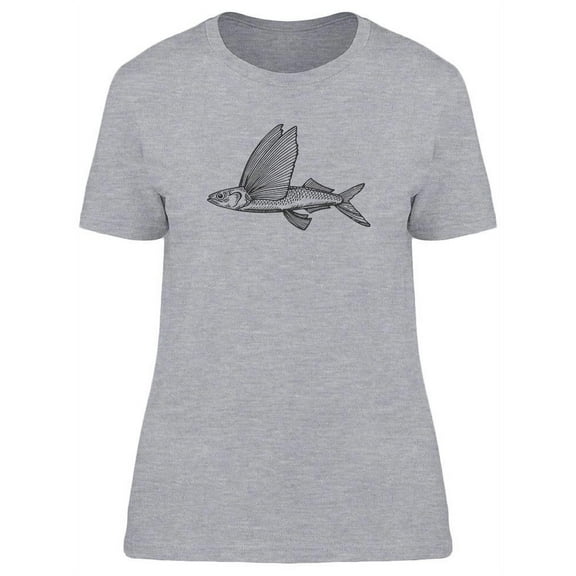 Flying Fish Design T-Shirt Women -Image by Shutterstock, Female x-Large
