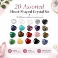 thumbnail image 5 of Heart Crystals Stones Valentine Crystals Exchange Gift Polished Heart Shaped Rocks Gemstones for DIY Make Necklace Bracelet Jewelry for Valentines Mother's Day Gift 0.8" 20PCS Set3, 5 of 7