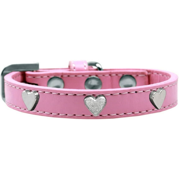 Dog, Puppy Pet Widget Fashion Collar, "Silver Heart"