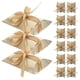 thumbnail image 1 of Cajas De Dulces Para Fiestas 50 Unidades Con Patrón Dorado Y Lazo, Para Bodas, Cumpleaños Y Navidad, 1 of 4
