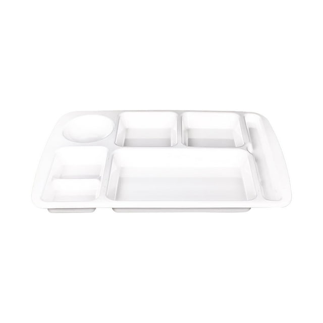 asddcavvf Heat Imitation Porcelain Compartment Fast Food Trays Specifically Designed for School and Unit Canteens Commercial Grade Table Setting for 4 Dinning Room Table Setting Outdoor Table Setting