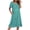 Green, variant on Nightgowns for Women with Pockets Button Front Short Sleeve House Dresses Floral Print Mumu Dress