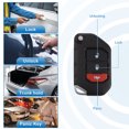 thumbnail image 3 of Unique Bargains Boîtier de Clé Télécommande 3 Boutons pour Jeep Wrangler 2018-2021, 3 of 7