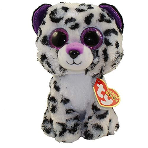 TY BEANIE BOO TOPPER COLLECTIBLE DOTTIE THE LEOPARD INCLUDES BUBBLE GUM 