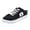 Black, variant on Women's Canvas Sneakers, Slip-On Mule Backless Low Top Fashion Walking Shoes for Summer, White Lace up Casual Classic Comfortable Clipper Sneakers