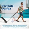 thumbnail image 4 of Bezliving Pool Basketball Hoop, Height Adjustable 3.9" to 6.9", Blue PE Frame, Water Base, Includes Air Pump, 8-Inch Rubber Ball, Indoor & Outdoor Use, 4 of 8
