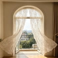 thumbnail image 3 of Orangide Lace Sheer Curtain Floral Rod Pocket Window Curtain for Living Room Bedroom Soft Sheer Voile Drapes Home Decor Light Filtering, 3 of 6