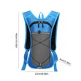 thumbnail image 2 of Mochila de hidratación de gran capacidad, bolsa de agua de nailon transpirable para exteriores (Azul), 2 of 9