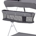 thumbnail image 3 of EGBHDSFT Foldable Baby Changing Station Dark Gray with Wheels & Basket, 3 of 12