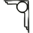 thumbnail image 4 of Ekena Millwork 2"W x 7 1/2"D x 10"H Maria Wrought Iron Bracket, (Triple center brace), Antiqued Pewter, 4 of 8
