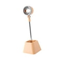 thumbnail image 4 of Soporte Secador de Pelo Manos Libres Base Resistente Diseño Giratorio Ajustable en Metal Adecuado para Secar Cabello Cuidado de Mascotas Salón Baño Beige Amarillo, 4 of 6