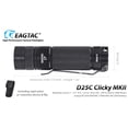 thumbnail image 2 of Eagletac D25C MKII Nichia 219C CRI92 LED Flashlight - 510 Lumen,  120 meter throw, 2 of 5