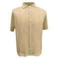 thumbnail image 4 of HUANBAI Men's Casual Knit Shirt Summer Hollow Breathable Cool Short Sleeve Top Cardigan Men's, 4 of 4