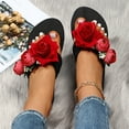 thumbnail image 6 of BONIXOOM Sandals Women Comfortable Clearance None None V-Day Casual Summer Womens Shoes Black Size 6, 6 of 7