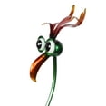thumbnail image 3 of Alpine Corporation Solar Metal Green Peacock and Glass Body with LED, 3 of 14