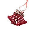 thumbnail image 2 of Wine Red Bow Christmas Decoration Velvet Reindeer Pendant Christmas Tree Living Room Staircase Decoration Hanging Decoration, 2 of 6