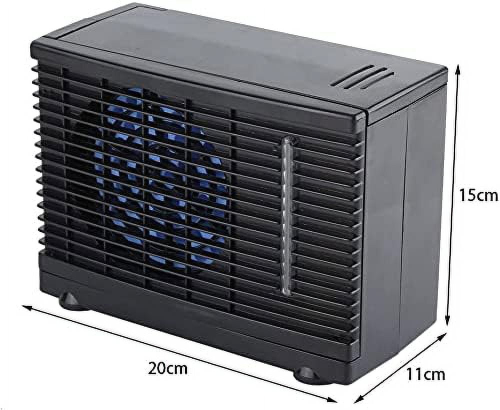 Efficient Cooling, Portable Air Conditioner for Home Car, 12V Cooling Fan Water Ice Air Condition Quiet Operation