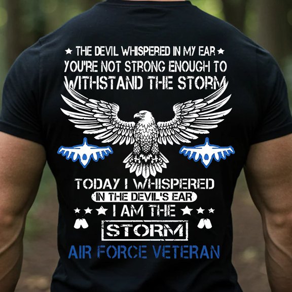 Trenditee I Am The Storm Air Force Veteran T-Shirt