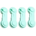 thumbnail image 3 of 4 Pcs Safety Cabinet Locks,Child Locks For Cabinets,Safety Locks For Cabinet Drawer,Adjustable Child Locks For Cabinet And Drawers,Multi-Purpose For Furniture,Kitchen Ovens,Toilet Seats,White, 3 of 7