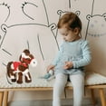 thumbnail image 6 of Spotted Electric Plush Horse, Christmas Spotted Animated Horse, Interactive Brown White Spotteds Pony with Soft Adorable Red Saddle Stuffed Realistic Pet for Christmas Birthday Gifts Plush Toys, 6 of 7