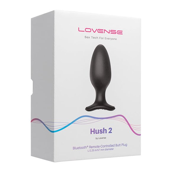 Lovense Hush 2 Bouchon de Fesses de 2,25 Pouces - Noir