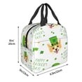 thumbnail image 3 of Gaeub happy dog. St. Patricks Day Print Lunch Bag Lunch Box for Women Men,Reusable Insulated Lunch Bags for Adults,Leakproof Cooler Lunch Tote Bag, Large Capacity for Work Travel Picnic, 3 of 8