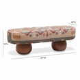 thumbnail image 3 of TOV Furniture Rizi Textured Wool Upholstered Bench, 3 of 6