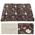 thumbnail image 2 of <p>Dog Car Quilt, Pet Blanket Machine Washable Thick Flannel Lambswool Cute Pattern Warm  For Puppy For Cat</p>, 2 of 7